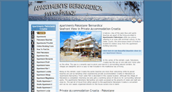 Desktop Screenshot of apartments-bernardica.com